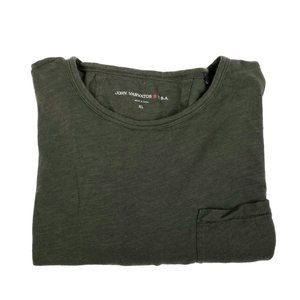 John Varvatos Dark Green Long Sleeve Tee Size XL